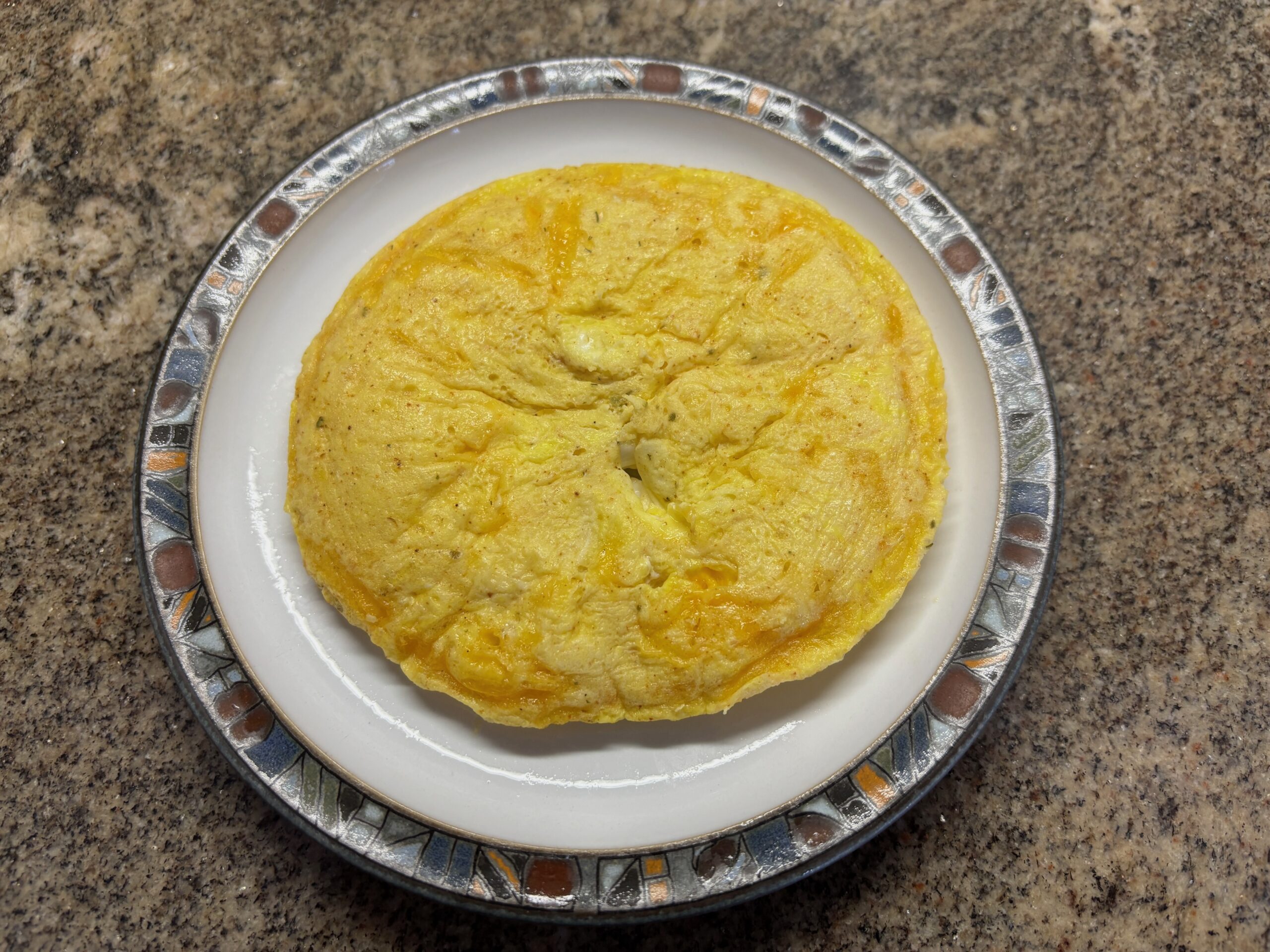 Microwave Omelette Plated