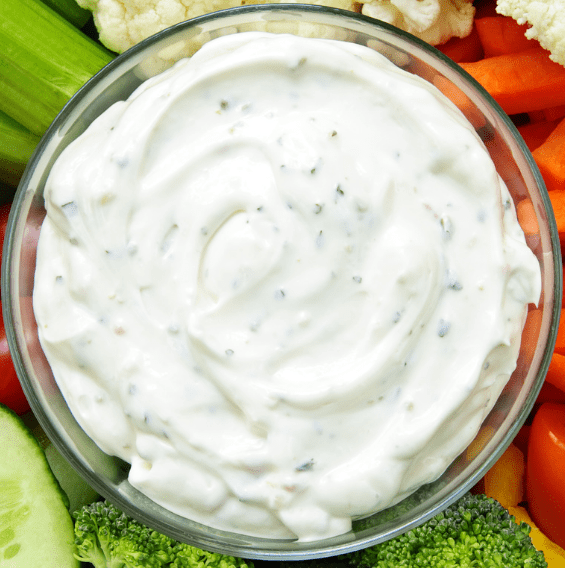 homemade vegetable dip